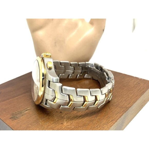 Tag Heuer Men's Watch CJF2150 Swiss Automatic Chronograph 18k Yellow Gold Steel - Picture 9 of 14